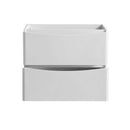 Fresca Tuscany 36" Glossy White Free Standing Modern Bathroom Cabinet FCB9136WH