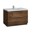 Fresca Tuscany 48" Rosewood Free Standing Modern Bathroom Cabinet w/ Integrated Sink FCB9148RW-I