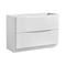 Fresca Tuscany 48" Glossy White Free Standing Modern Bathroom Cabinet FCB9148WH