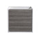 Fresca Catania 24" Glossy Ash Gray Wall Hung Modern Bathroom Cabinet FCB9224HA