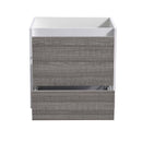 Fresca Catania 24" Glossy Ash Gray Wall Hung Modern Bathroom Cabinet FCB9224HA