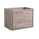 Fresca Catania 30" Rustic Natural Wood Wall Hung Modern Bathroom Cabinet FCB9230RNW