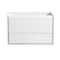 Fresca Catania 36" Glossy White Wall Hung Modern Bathroom Cabinet FCB9236WH