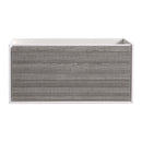 Fresca Catania 48" Glossy Ash Gray Wall Hung Double Sink Modern Bathroom Cabinet FCB9248HA-D