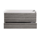 Fresca Catania 48" Glossy Ash Gray Wall Hung Double Sink Modern Bathroom Cabinet FCB9248HA-D