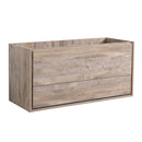 Fresca Catania 48" Rustic Natural Wood Wall Hung Double Sink Modern Bathroom Cabinet FCB9248RNW-D