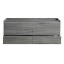 Fresca Catania 60" Ocean Gray Wall Hung Double Sink Modern Bathroom Cabinet FCB9260OG-D