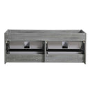 Fresca Catania 60" Ocean Gray Wall Hung Double Sink Modern Bathroom Cabinet FCB9260OG-D