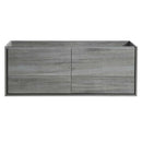 Fresca Catania 60" Ocean Gray Wall Hung Single Sink Modern Bathroom Cabinet FCB9260OG-S