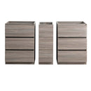 Fresca Lazzaro 60" Gray Wood Free Standing Double Sink Modern Bathroom Cabinet FCB93-241224MGO-D