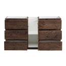 Fresca Lazzaro 60" Rosewood Free Standing Double Sink Modern Bathroom Cabinet FCB93-241224RW-D