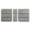 Fresca Lazzaro 72" Glossy Ash Gray Free Standing Double Sink Modern Bathroom Cabinet FCB93-301230HA-D