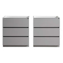 Fresca Lazzaro 60" Gray Free Standing Double Sink Modern Bathroom Cabinet FCB93-3030GR-D