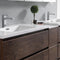 Fresca Lazzaro 84" Rosewood Free Standing Double Sink Modern Bathroom Cabinet with Integrated Sinks FCB93-361236RW-D-I