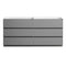 Fresca Lazzaro 72" Gray Free Standing Double Sink Modern Bathroom Cabinet FCB93-3636GR-D