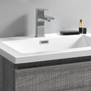 Fresca Lazzaro 24" Glossy Ash Gray Free Standing Modern Bathroom Cabinet with Integrated Sink FCB9324HA-I