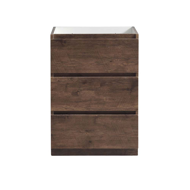 Fresca Lazzaro 24" Rosewood Free Standing Modern Bathroom Cabinet FCB9324RW