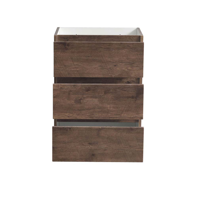 Fresca Lazzaro 24" Rosewood Free Standing Modern Bathroom Cabinet FCB9324RW