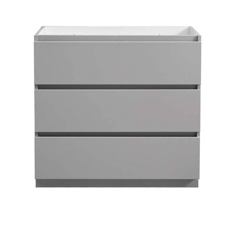 Fresca Lazzaro 36" Gray Free Standing Modern Bathroom Cabinet FCB9336GR