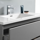 Fresca Lazzaro 42" Gray Free Standing Modern Bathroom Cabinet with Integrated Sink FCB9342GR-I