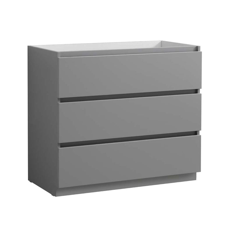 Fresca Lazzaro 42" Gray Free Standing Modern Bathroom Cabinet FCB9342GR