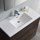 Fresca Lazzaro 42" Rosewood Free Standing Modern Bathroom Cabinet with Integrated Sink FCB9342RW-I