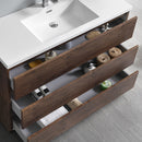 Fresca Lazzaro 48" Rosewood Free Standing Modern Bathroom Cabinet with Integrated Sink FCB9348RW-I