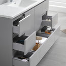 Fresca Lazzaro 60" Gray Free Standing Modern Bathroom Cabinet with Integrated Single Sink FCB9360GR-S-I