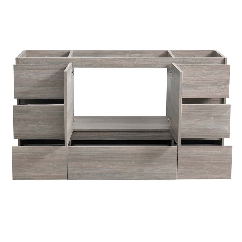 Fresca Lazzaro 60" Gray Wood Free Standing Single Sink Modern Bathroom Cabinet FCB9360MGO-S