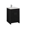 Fresca Imperia 24" Dark Gray Oak Free Standing Modern Bathroom Cabinet w/ Integrated Sink FCB9424DGO-I