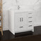 Fresca Imperia 36" Glossy White Free Standing Modern Bathroom Cabinet with Integrated Sink - Right Version FCB9436WH-R-I