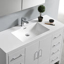 Fresca Imperia 48" Glossy White Free Standing Modern Bathroom Cabinet with Integrated Sink FCB9448WH-I