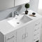 Fresca Imperia 48" Glossy White Free Standing Modern Bathroom Cabinet with Integrated Sink FCB9448WH-I