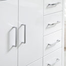 Fresca Imperia 48" Glossy White Free Standing Modern Bathroom Cabinet with Integrated Sink FCB9448WH-I