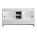 Fresca Imperia 60" Glossy White Free Standing Double Sink Modern Bathroom Cabinet FCB9460WH-D