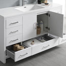 Fresca Imperia 60" Glossy White Free Standing Modern Bathroom Cabinet with Integrated Single Sink FCB9460WH-S-I