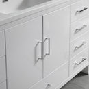 Fresca Imperia 60" Glossy White Free Standing Modern Bathroom Cabinet with Integrated Single Sink FCB9460WH-S-I