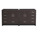 Fresca Imperia 72" Dark Gray Oak Free Standing Double Sink Modern Bathroom Cabinet FCB9472DGO