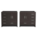 Fresca Imperia 72" Dark Gray Oak Free Standing Double Sink Modern Bathroom Cabinet FCB9472DGO