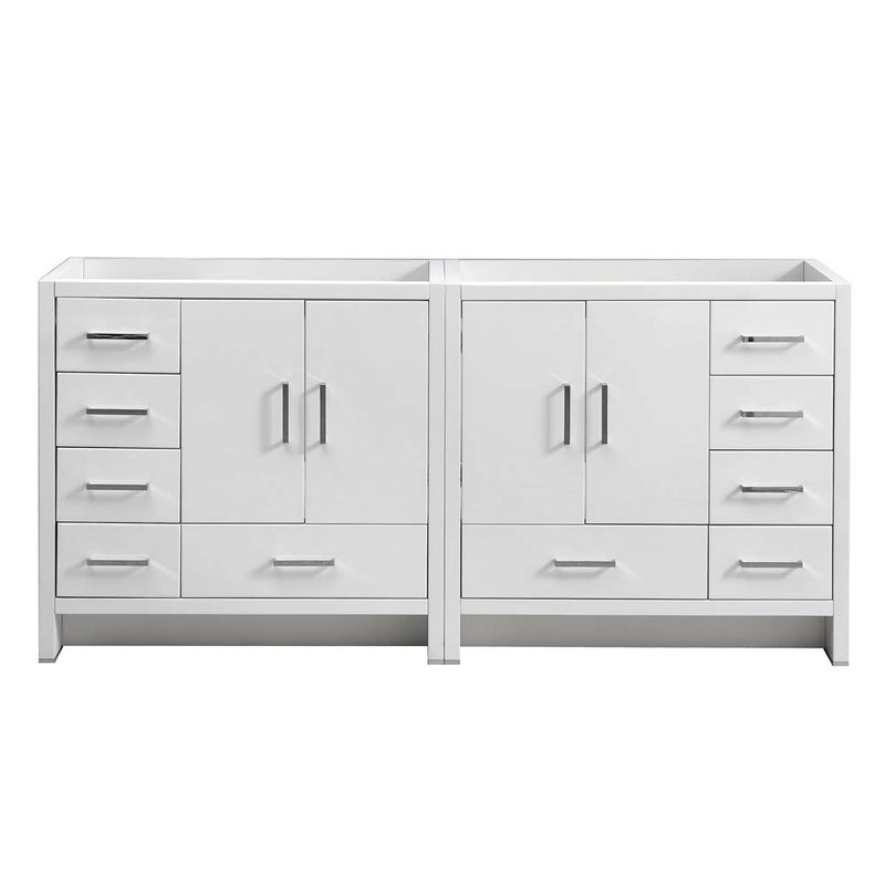 Fresca Imperia 72" Glossy White Free Standing Double Sink Modern Bathroom Cabinet FCB9472WH