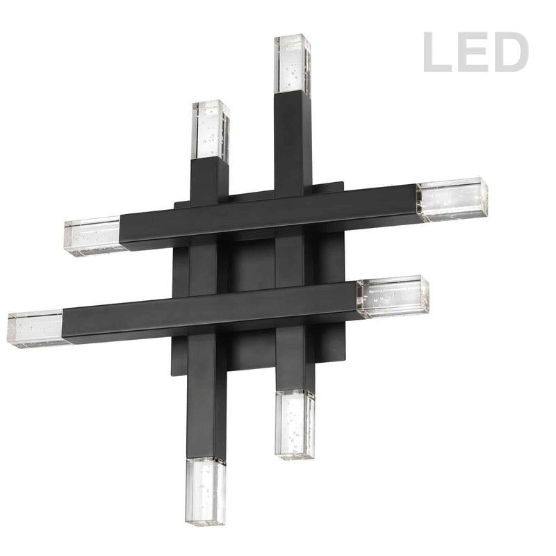 Dainolite 24W Wall Sconce Matte Black with Acrylic Diffuser FCS-1432W-MB