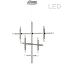 Dainolite 42W Chandelier Polished Chrome Finish with Acrylic Diffuser FCS-3656C-PC