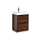 KubeBath Bliss 24" Walnut Free Standing Modern Bathroom Vanity FMB24-WNT
