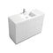 KubeBath Bliss 48" High Gloss White Free Standing Modern Bathroom Vanity FMB48-GW