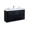 KubeBath Bliss 60" Single Sink Black Free Standing Modern Bathroom Vanity FMB60S-BK