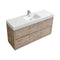 KubeBath Bliss 60" Single Sink Nature Wood Free Standing Modern Bathroom Vanity FMB60S-NW