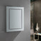 Fresca Spazio 24" Wide x 30" Tall Bathroom Medicine Cabinet with LED Lighting and Defogger FMC022430-R