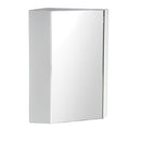 Fresca Coda 18" White Corner Medicine Cabinet w/ Mirror Door FMC5084WH