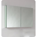 Fresca Catania 48" Glossy Ash Gray Wall Hung Modern Bathroom Cabinet with Integrated Double Sink FCB9248HA-D-I