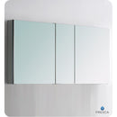 Fresca Catania 60" Glossy White Wall Hung Modern Bathroom Cabinet with Integrated Single Sink FCB9260WH-S-I